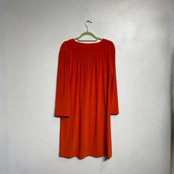 Soho Apparel Ltd. Orange Mini Dress Sz L - Picture 7 of 11
